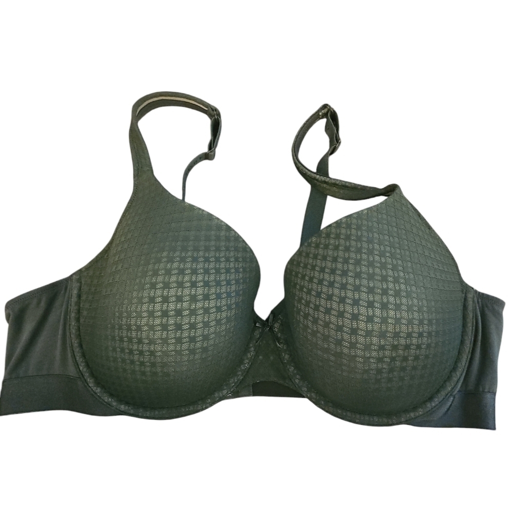 Cacique sz 44 C sage lauren green Lightly lined t-shirt bra underwire WL65
